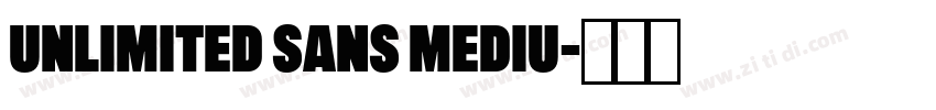 Unlimited Sans Mediu字体转换